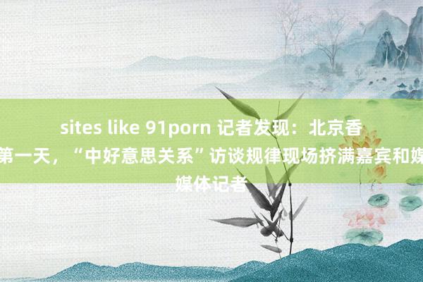 sites like 91porn 记者发现：北京香山论坛第一天，“中好意思关系”访谈规律现场挤满嘉宾和媒体记者