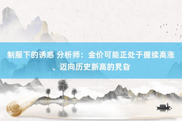 制服下的诱惑 分析师：金价可能正处于握续高涨、迈向历史新高的旯旮