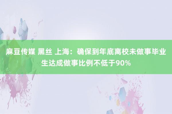 麻豆传媒 黑丝 上海：确保到年底离校未做事毕业生达成做事比例不低于90%