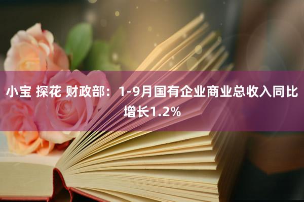 小宝 探花 财政部：1-9月国有企业商业总收入同比增长1.2%