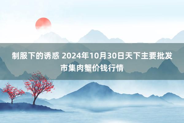 制服下的诱惑 2024年10月30日天下主要批发市集肉蟹价钱行情