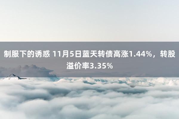 制服下的诱惑 11月5日蓝天转债高涨1.44%，转股溢价率3.35%