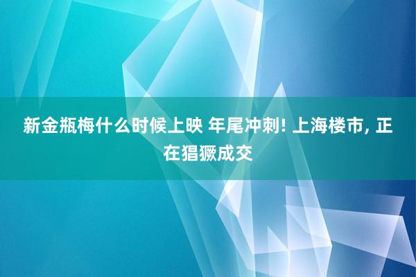 新金瓶梅什么时候上映 年尾冲刺! 上海楼市， 正在猖獗成交