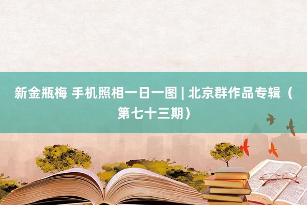 新金瓶梅 手机照相一日一图 | 北京群作品专辑（第七十三期）